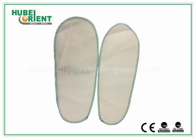 China Non Woven Man / Ladies Bathroom Slippers , White Hotel Style Slippers CE Standard for sale