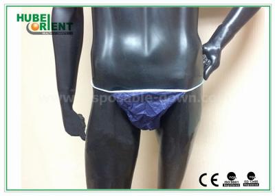 China Breathable Disposable Pants / Polypropylene Male Underwear , Dark Blue / Black Color for sale