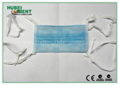 China Non Stimulating Tie On Nonwoven Disposable Medical Face Mask for sale