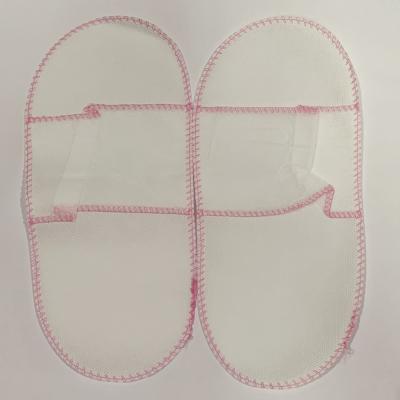 China Soft Non Woven Disposable Opened Top Slippers For Hotel Home Spa Beauty Salon for sale