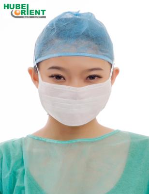 China Disposable Medical Type IIR 3-Ply Nonwoven Face Mask With Tie-on For Laboratory/Clinic for sale