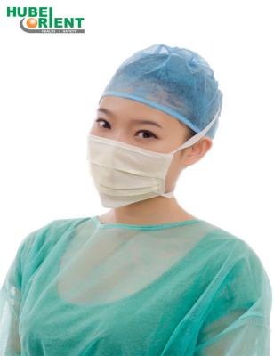 China Mascarilla protectora estándar médica protectora quirúrgica disponible de las mascarillas de la Tres-capa en venta