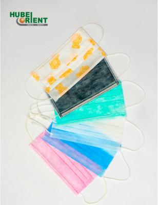 China Disposable Face Mask 3-Ply Safety Face Mask Dust Non-Woven Fabrics For Personal Health Earloop for sale