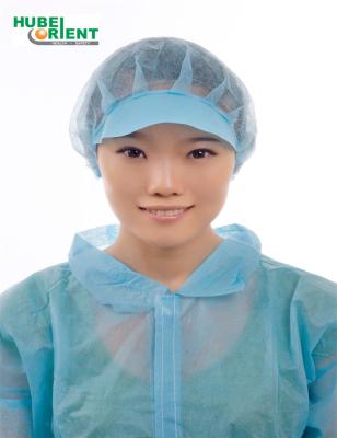 China ISO13485 Disposable Nonwoven Peak Cap Hat For Workshop for sale