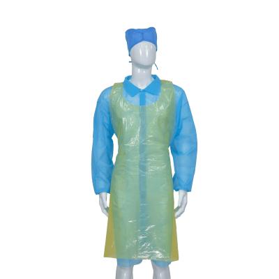 China Restaurant/Kitchen Use Plastic Disposable Apron Waterproof Without Sleeves for sale