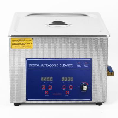 China 10 Liter Powerful Ultrasonic Cleaner Machine Custom With Adjustable Temperature for sale