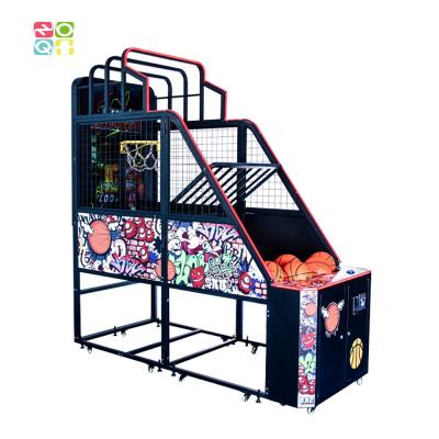 China Customized Basketball Hoop Arcade Machine Foldable With 55 Inch Video for sale