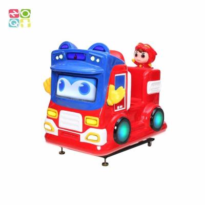 China Fiberglass Car Kiddie Ride 1 Seat Fire Engine Theme For Children for sale