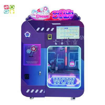 China Caramelo de algodón automático de Arcade Vending Machine que hace la máquina con Cotrol remoto en venta