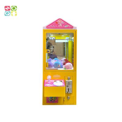 China Coin Mechanism Mini Claw Machine Single Player Catch Plush Toys 5mm Claw Arcade Crane Machine for sale