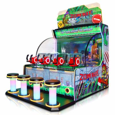 China 700W Ticket Redemption Game Machine Coin Op Zombie Splash - 4 Players Ball Shooting Game Arcade Machine for sale