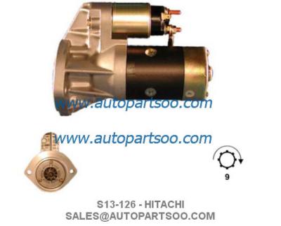 China S13-126 S13-322 - HITACHI Starter Motor 12V 2.2KW 9T MOTORES DE ARRANQUE for sale