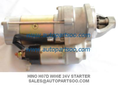 China Brand New HINO Starter Motor For Hino FD FC HO7D WO6E 24V for sale