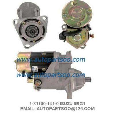 China ISUZU 6BG1 Starter Motor 1-81100-141-0 1811001410 for sale