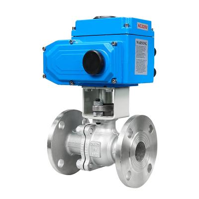 China 2 Way Electric Motorized Valve 2 Inch 4 Inch SS304 With Electric Actuator for sale