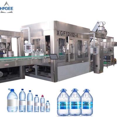 China 1 Gallon Automatic Water Filling Machine 12 Filling Head 4 Capping Head for sale