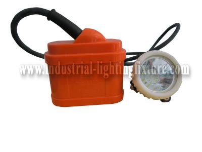 China 60Hz Waterproof LED 1 Watt Mining Cap Lamp , Coal Miners Lamp Rechargeable KJ8.0LM for sale
