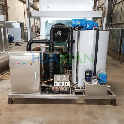 China 1~50 Ton Air Condenser Commercial Fresh Water Flake Ice Making Machine for Ice Plant Factory Equipment for sale