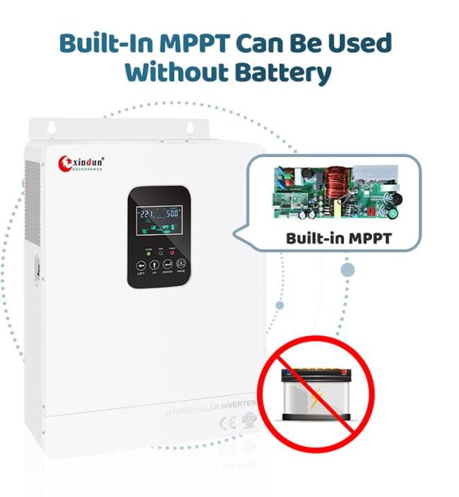 off grid hybrid solar inverter can be used without batteries