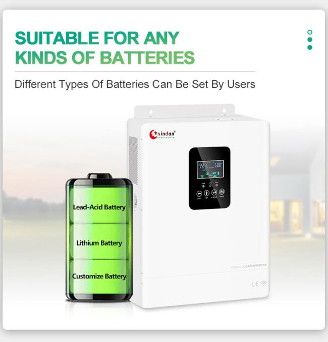 3kva hybrid inverter with lithium battery gel battery
