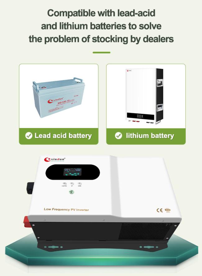 motorhome power inverter compatible with lead-acid and lithium batteries