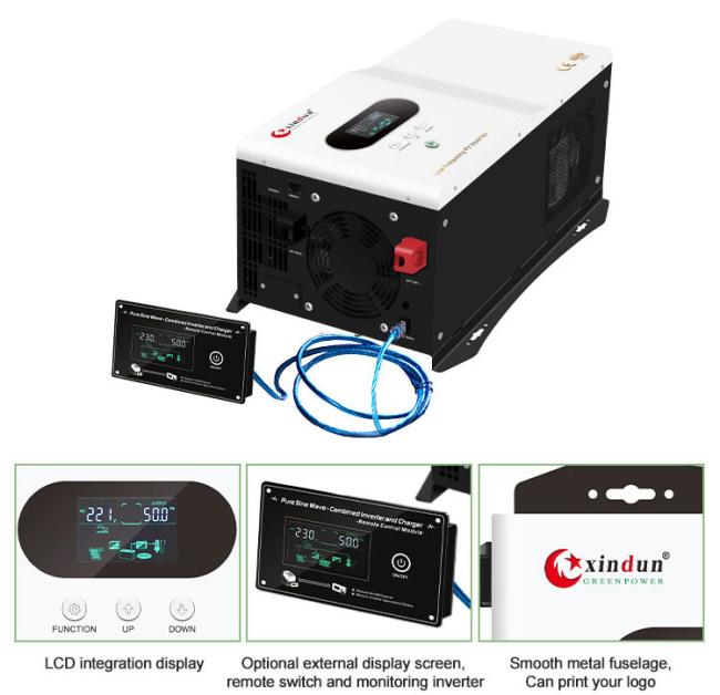 motorhome inverter charger lcd display