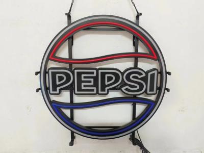 China Custom Logo New Design PEPSI  PVC Led Neon Sign for sale