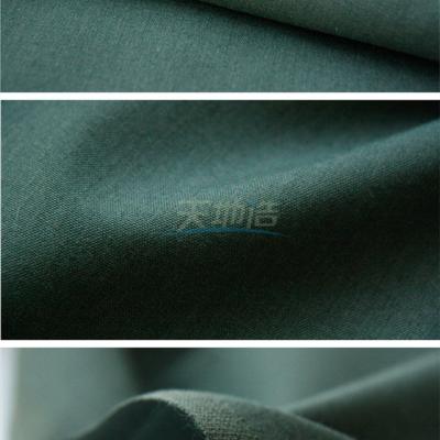 Китай Зеленый цвет ткани 260gsm вискозы Aramid Lenzing для защитной одежды продается