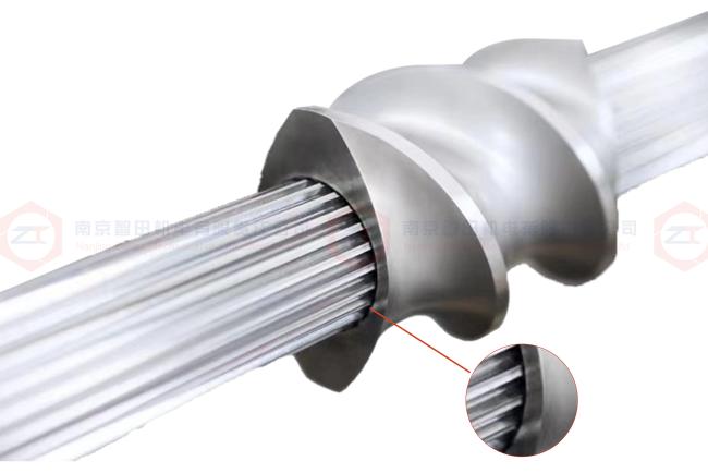 Twin screw shaft