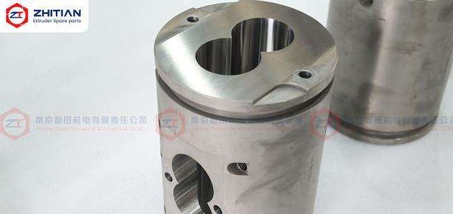 twin screw extruder barrel is engineered to reduce material residue and improve cleaning efficiency in food extrusion processes