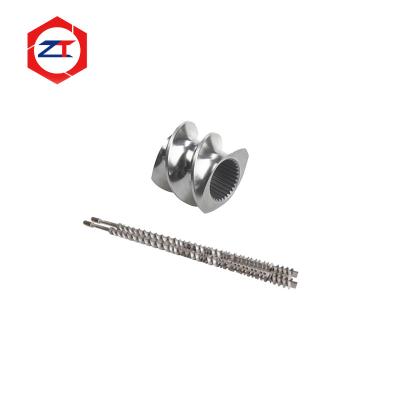China German Model 92 Stainless Steel 440C Screw Element Twin Screw Extruder Parts Twin Screw Shaft for sale