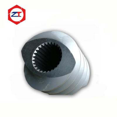 China Corrosion Resistance Compact Extruder Screw Elements Heat Treatment Screw Parts for sale