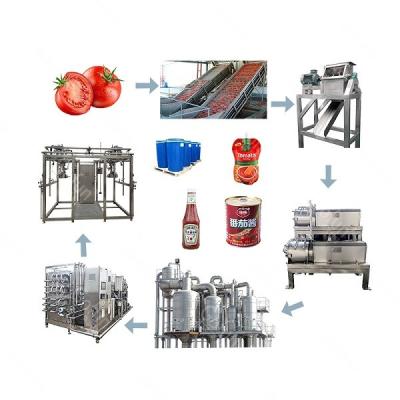 China SS304 500T/D Industrial Tomato Processing Line Aseptic Bags Packaging for sale