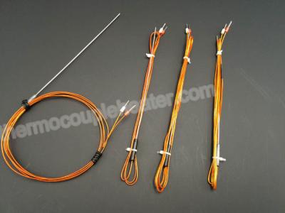 China Type J Hot Runner Thermocouple Probe With Plastic Transition For Injection Mold for sale