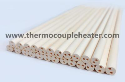 China 98.3 - 99.9% MgO Ceramic Tube 2 4 Holes For Cartridge Heater for sale