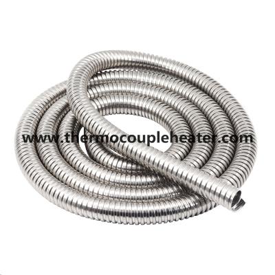 China SUS304 / 321 / 316L Threaded Corrugated Hose Pipe Sleeve For Cable Protection for sale