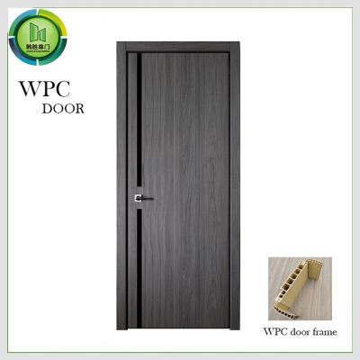 China Portas internas amigáveis da sala de visitas de Eco, porta de madeira resistente da térmita WPC à venda