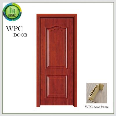 China Termite Proof Internal WPC Plain Door Fire Retardant Hotel Use for sale