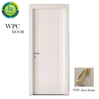China Water Resistant WPC Plain Door CE Certified Anti Moisture  Apartment Doors for sale
