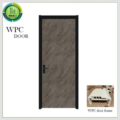 China Upvc Composite WPC Solid Oak Interior Doors Termite Resistant For Apartment for sale