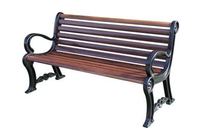 China Assembled Wood Imitated Fiberglass Outdoor Chairs And Bench Weather Proof for sale
