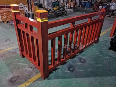 China Sandalwood Colour FRP Pultruded Tube Handrail for sale