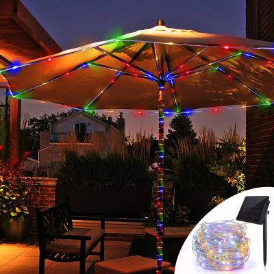 China 5 Meters 2 light modes IP65 waterproof solar copper wire lamp for New Year party for sale