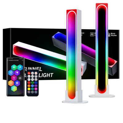 China RGB Music Sync Color Changing Voice Sound Controlled Stand Lights with APP Rechargeable LED Rhythm Lighting for Home Party Game for sale