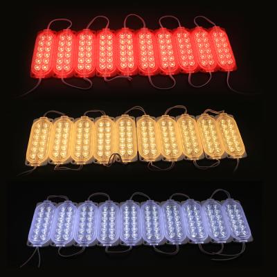 China DC 12V High Bright 10 Rows 12 Lamps Flexible IP65 Waterproof Injection LED Modules for Outdoor Advertising Board for sale