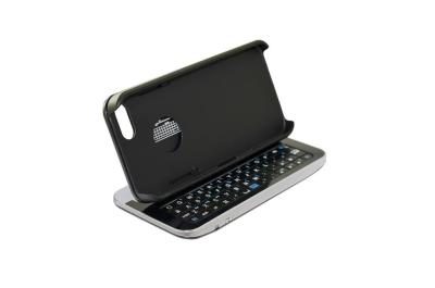 中国 小型 iPhone 5 の iPhone 5S の黒の金属の箱のキーボードの携帯用スライドの bluetooth のキーボードの箱 販売のため