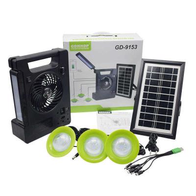 China Solar Lighting System Kit  Portable Rechargeable Fan With Eye Protection LED Desk Lamp for sale