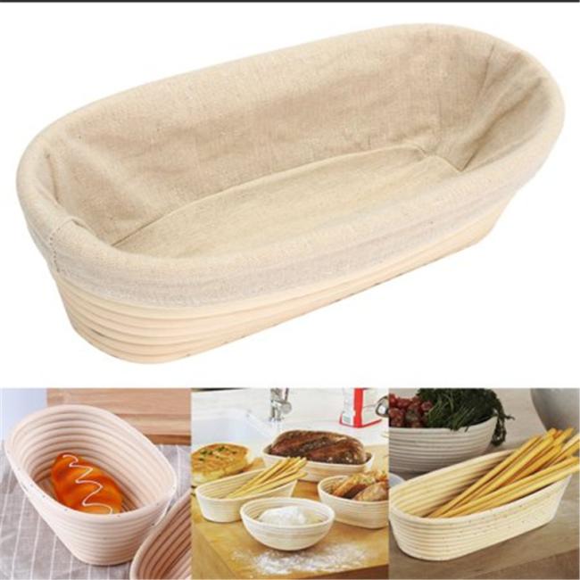 Round Handmade Natural Rattan Proofing Basket