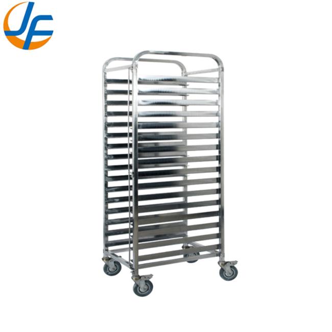High Standard Stainless Steel Knocked-Down Baking Tray Rack Trolley