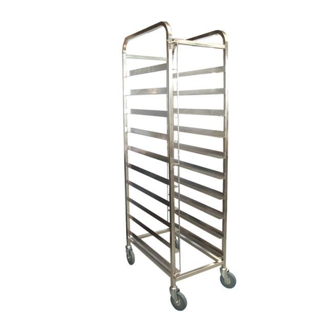 Stainless Steel Knocked-Down Movable Plate Trolley